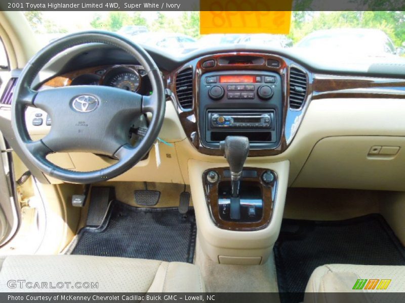 Super White / Ivory 2001 Toyota Highlander Limited 4WD