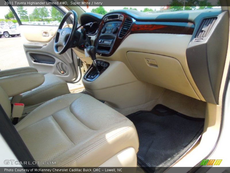 Super White / Ivory 2001 Toyota Highlander Limited 4WD