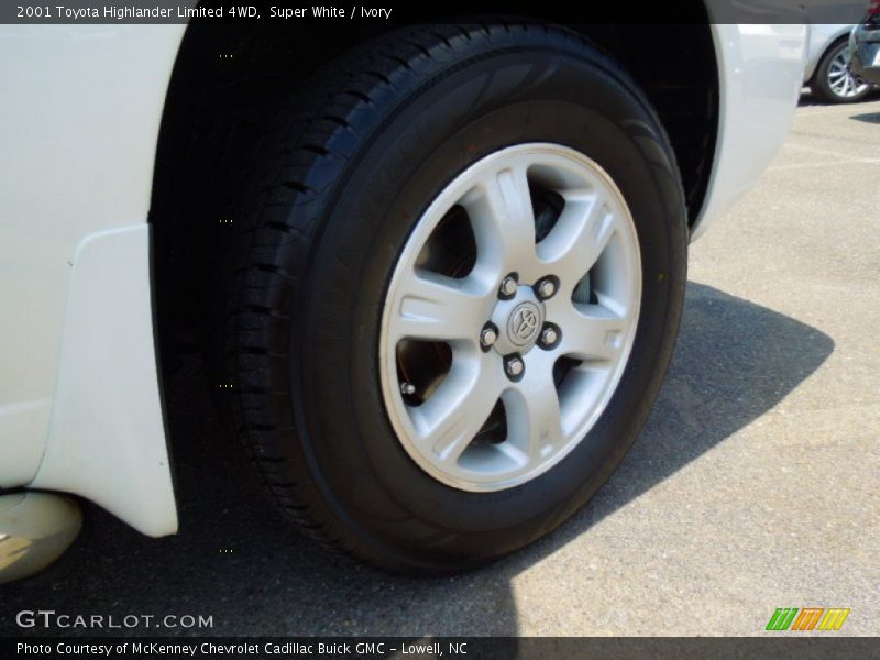 Super White / Ivory 2001 Toyota Highlander Limited 4WD
