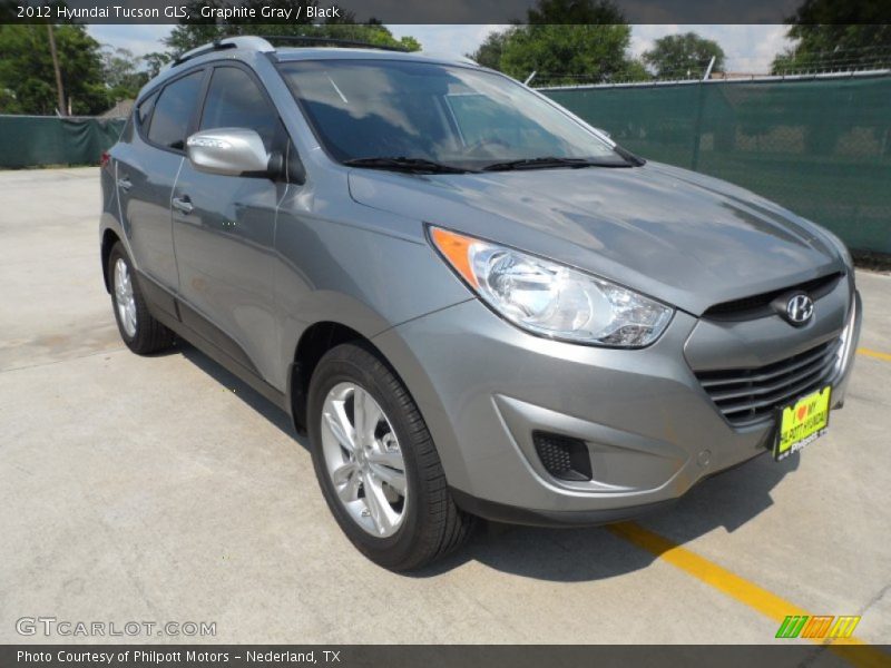 Graphite Gray / Black 2012 Hyundai Tucson GLS