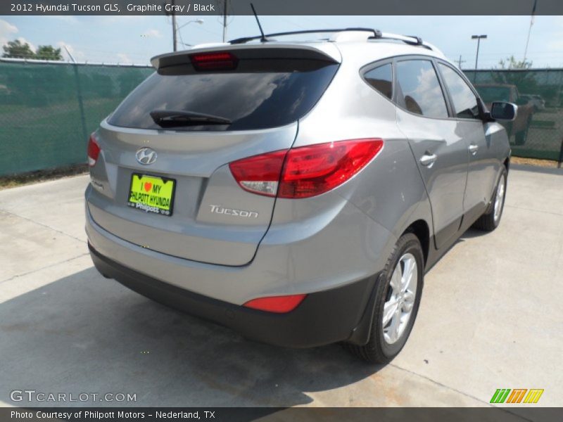 Graphite Gray / Black 2012 Hyundai Tucson GLS