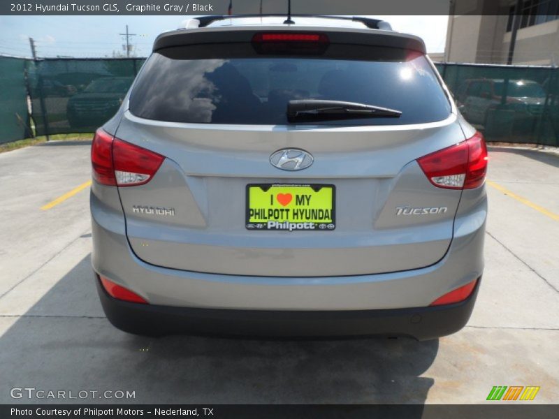 Graphite Gray / Black 2012 Hyundai Tucson GLS