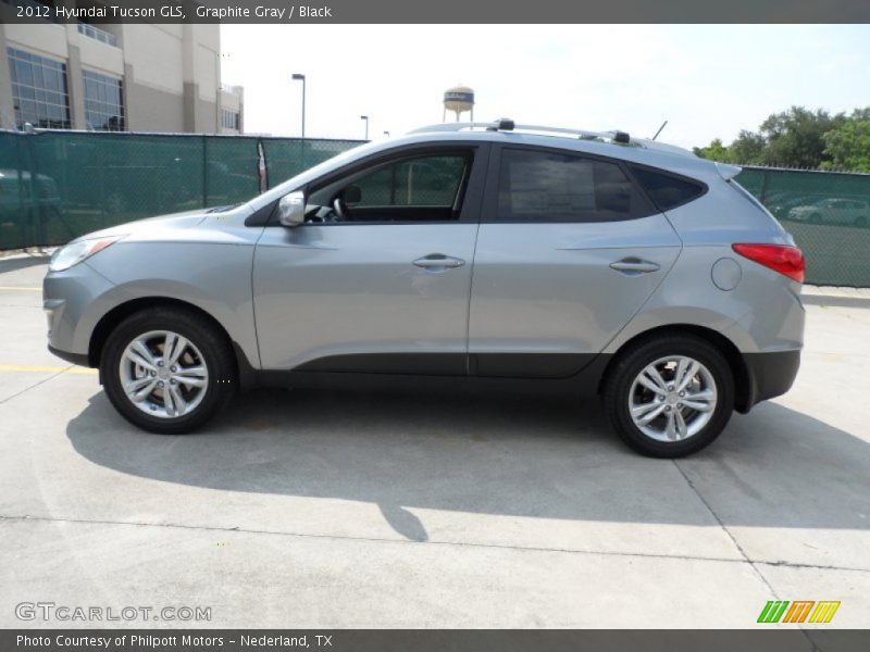 Graphite Gray / Black 2012 Hyundai Tucson GLS