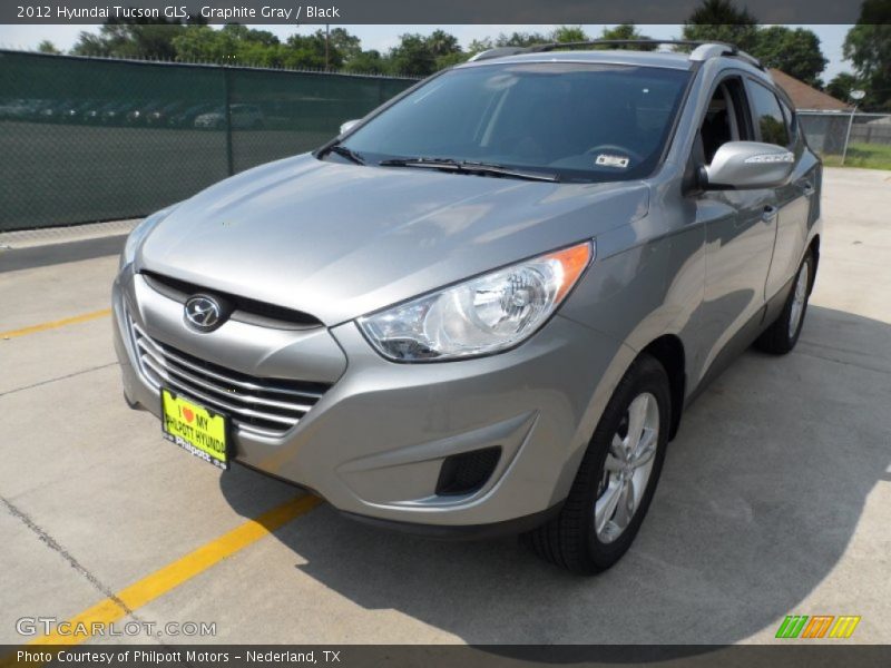 Graphite Gray / Black 2012 Hyundai Tucson GLS