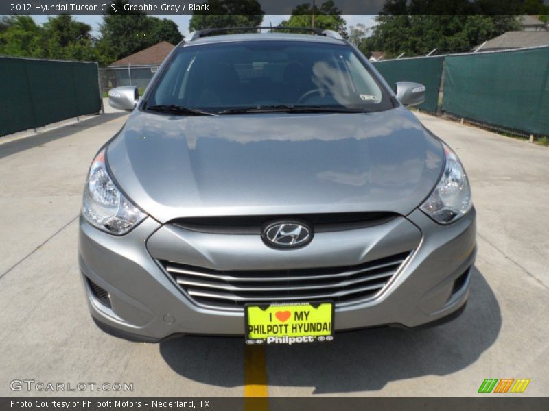 Graphite Gray / Black 2012 Hyundai Tucson GLS