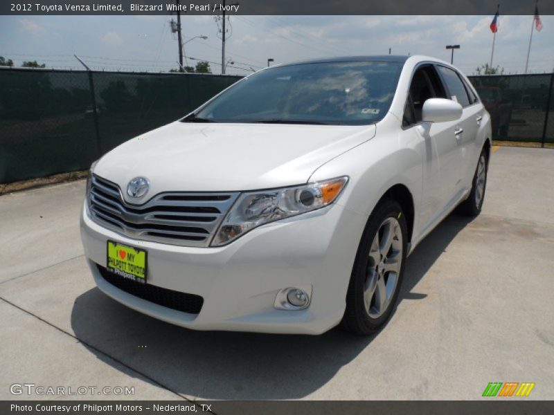 Blizzard White Pearl / Ivory 2012 Toyota Venza Limited