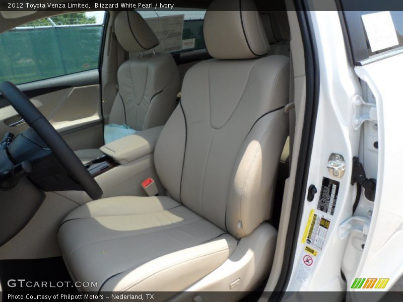  2012 Venza Limited Ivory Interior