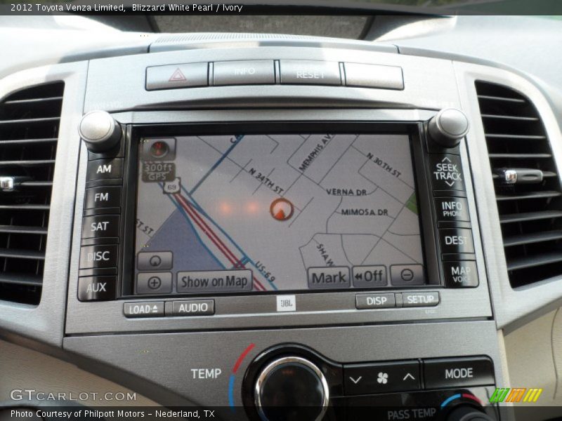 Navigation of 2012 Venza Limited