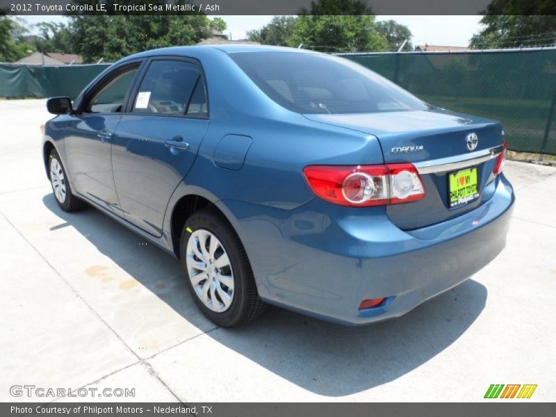 Tropical Sea Metallic / Ash 2012 Toyota Corolla LE