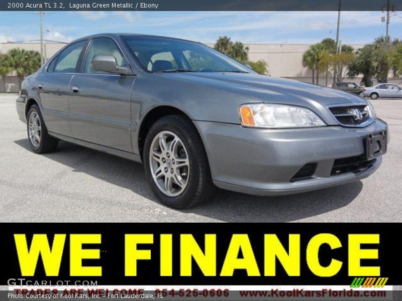Laguna Green Metallic / Ebony 2000 Acura TL 3.2