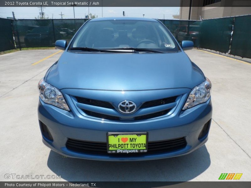 Tropical Sea Metallic / Ash 2012 Toyota Corolla LE