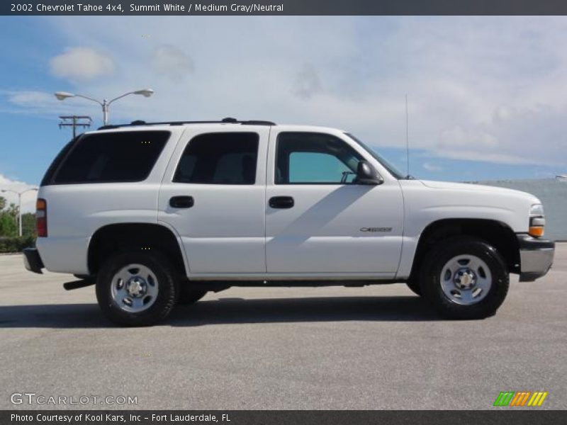 Summit White / Medium Gray/Neutral 2002 Chevrolet Tahoe 4x4
