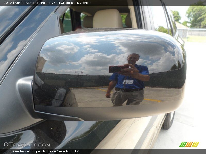 Twilight Black / Beige 2012 Hyundai Santa Fe Limited V6