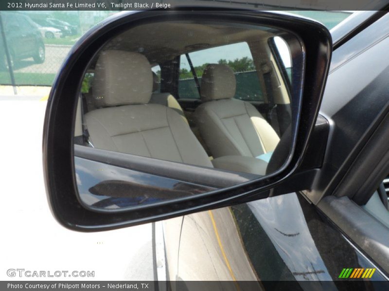 Twilight Black / Beige 2012 Hyundai Santa Fe Limited V6