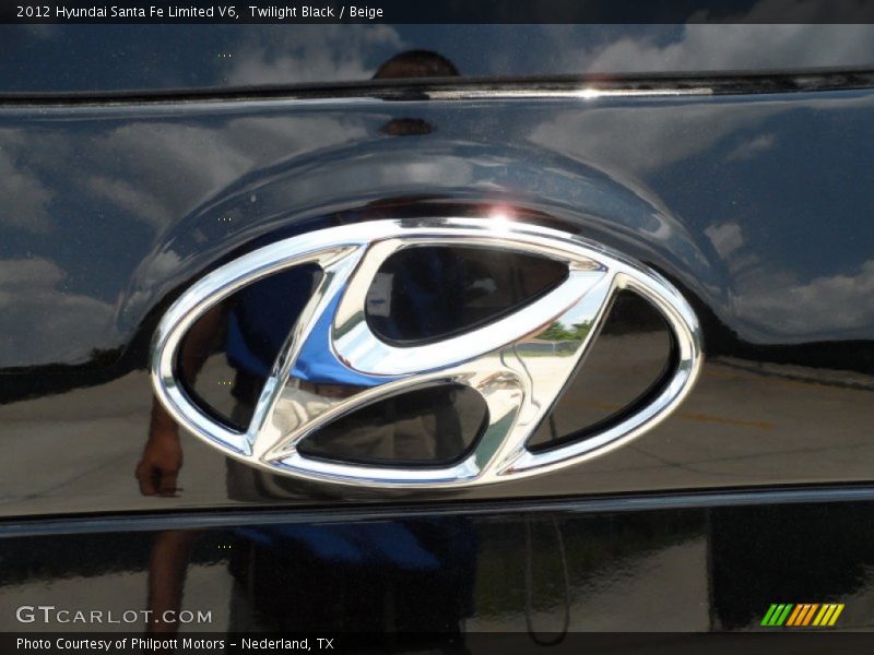 Twilight Black / Beige 2012 Hyundai Santa Fe Limited V6