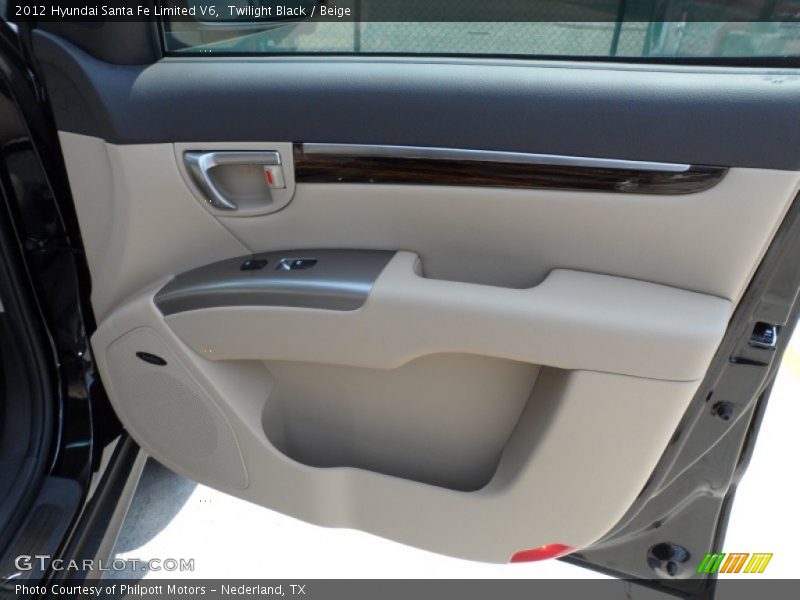 Twilight Black / Beige 2012 Hyundai Santa Fe Limited V6