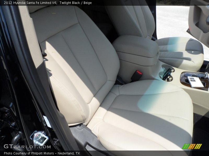 Twilight Black / Beige 2012 Hyundai Santa Fe Limited V6