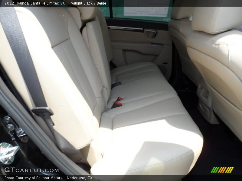 Twilight Black / Beige 2012 Hyundai Santa Fe Limited V6