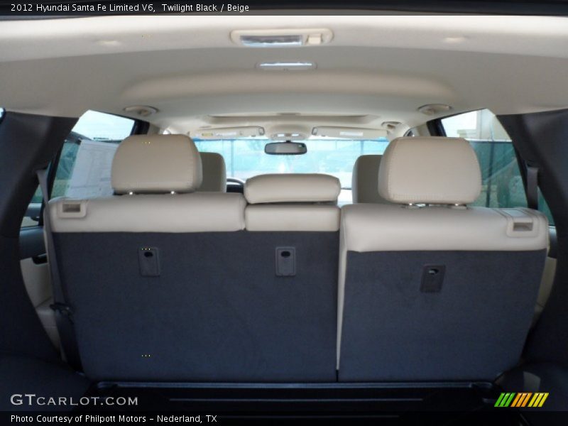 Twilight Black / Beige 2012 Hyundai Santa Fe Limited V6