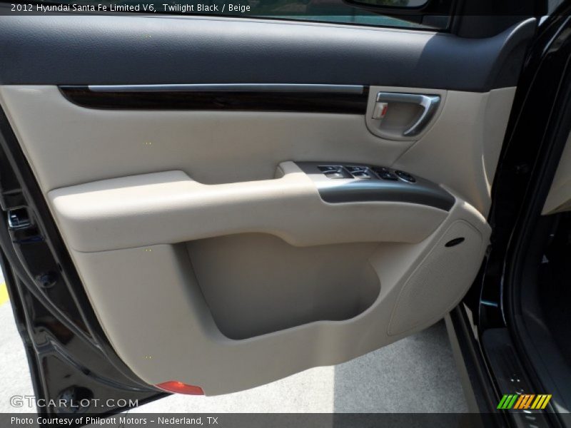 Twilight Black / Beige 2012 Hyundai Santa Fe Limited V6