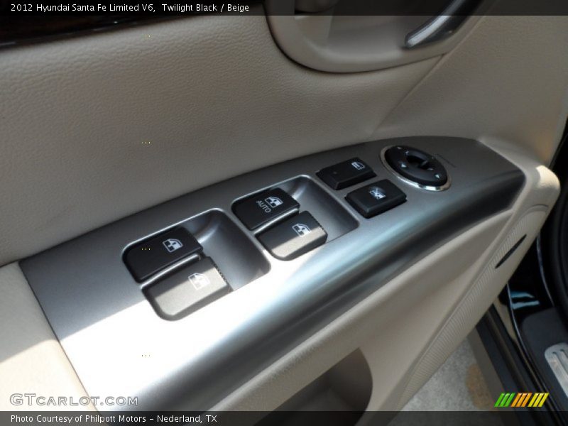 Twilight Black / Beige 2012 Hyundai Santa Fe Limited V6