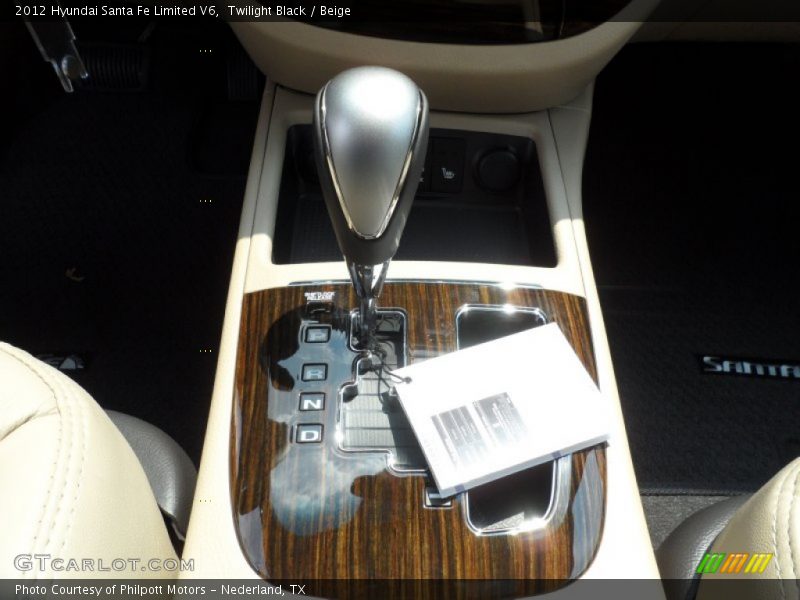 Twilight Black / Beige 2012 Hyundai Santa Fe Limited V6