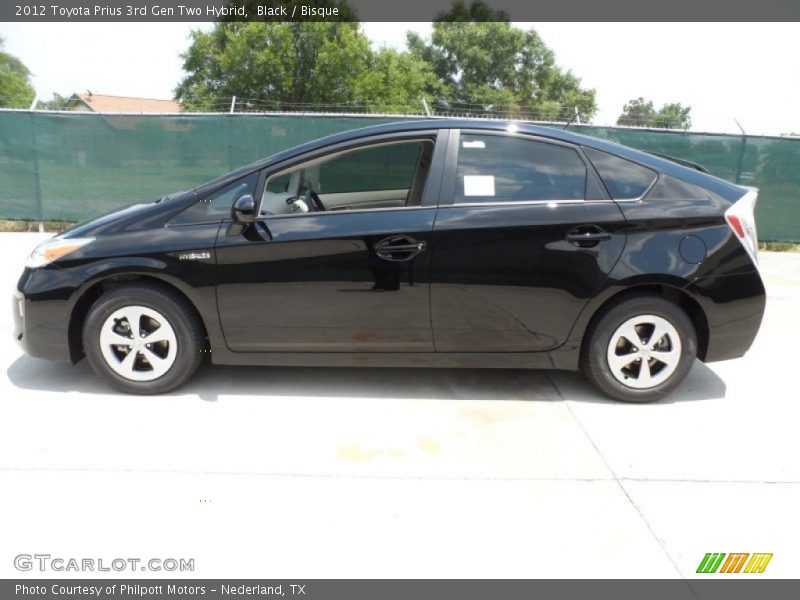 Black / Bisque 2012 Toyota Prius 3rd Gen Two Hybrid