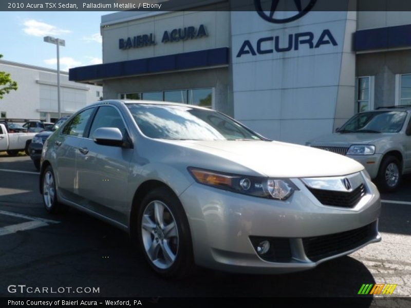 Palladium Metallic / Ebony 2010 Acura TSX Sedan