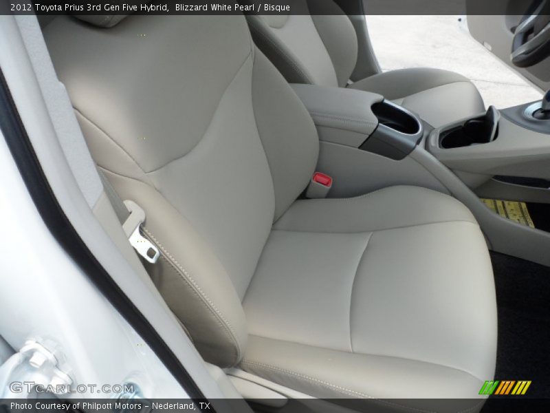 2012 Prius 3rd Gen Five Hybrid Bisque Interior