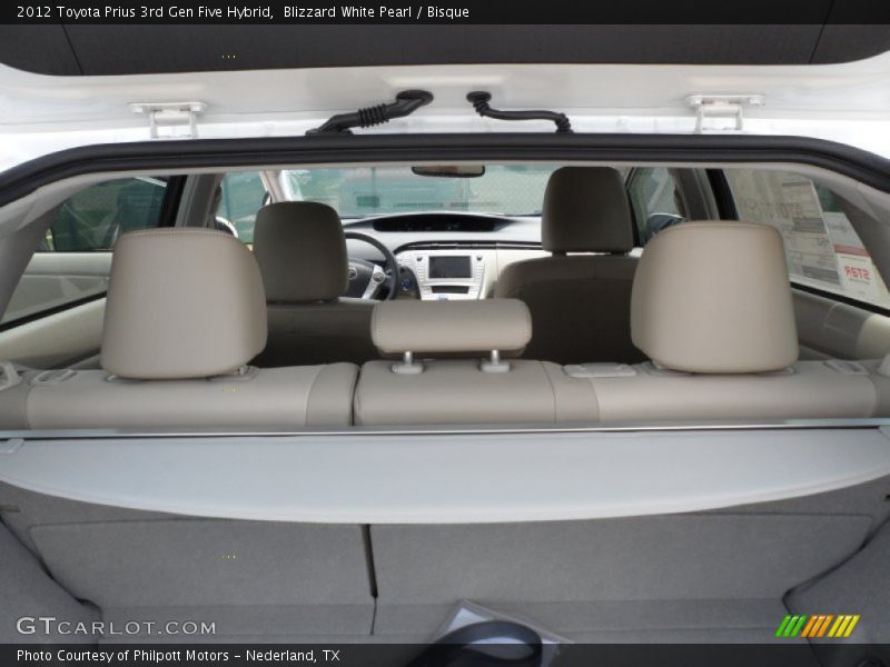  2012 Prius 3rd Gen Five Hybrid Bisque Interior