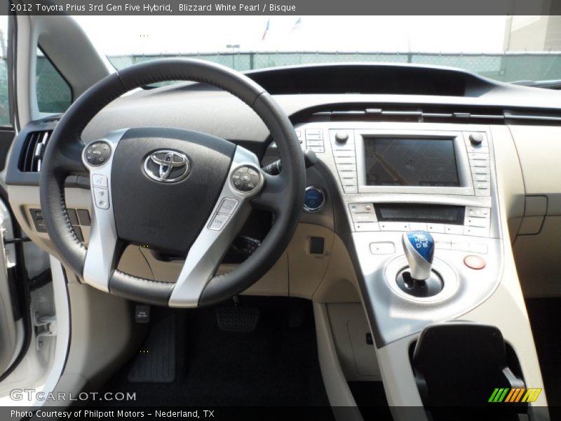 Dashboard of 2012 Prius 3rd Gen Five Hybrid