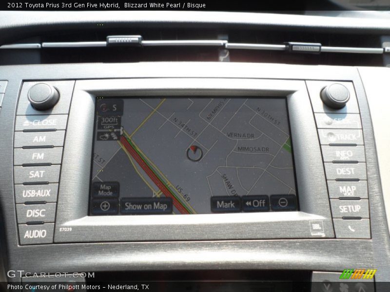 Navigation of 2012 Prius 3rd Gen Five Hybrid