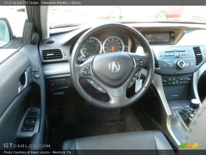 Palladium Metallic / Ebony 2010 Acura TSX Sedan