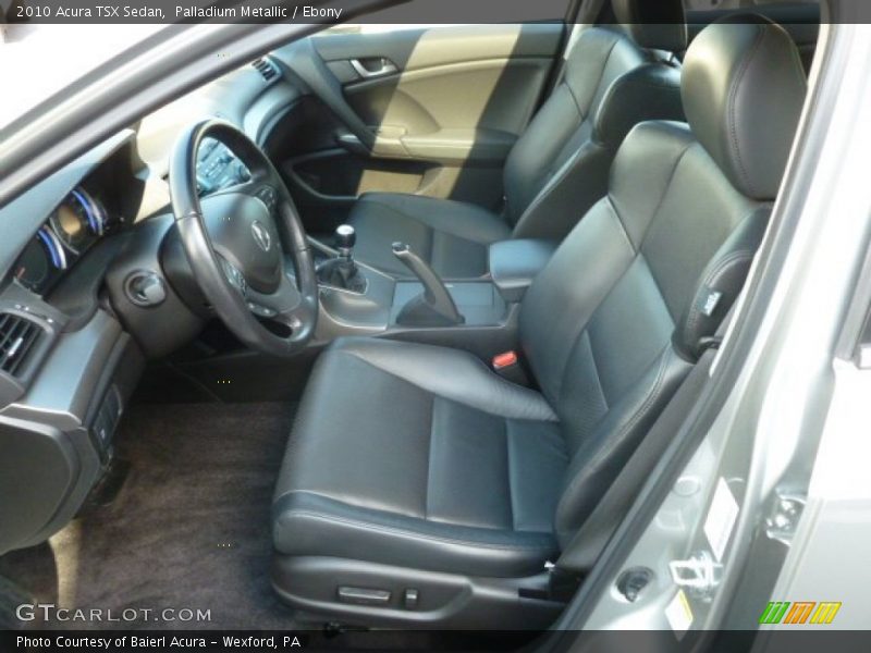 Palladium Metallic / Ebony 2010 Acura TSX Sedan