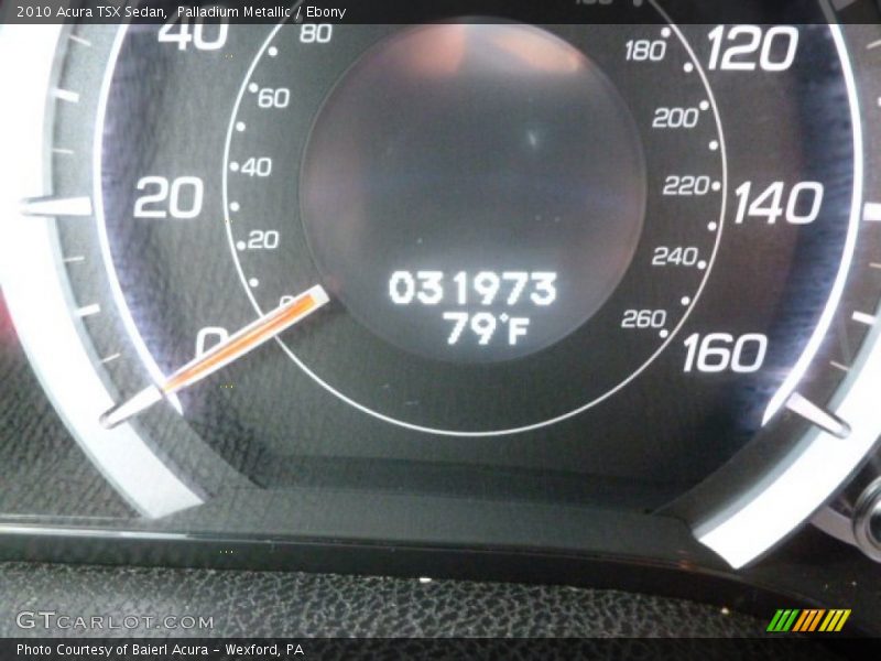 Palladium Metallic / Ebony 2010 Acura TSX Sedan