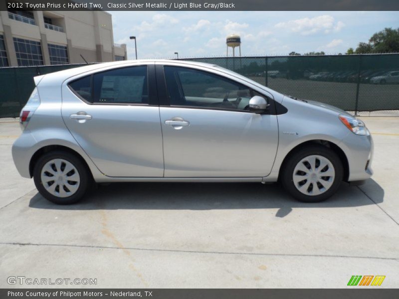  2012 Prius c Hybrid Two Classic Silver Metallic