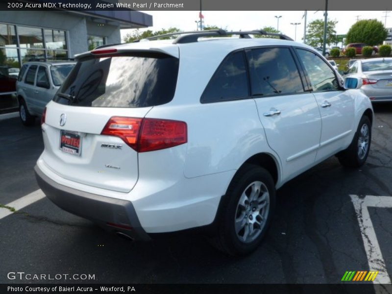 Aspen White Pearl / Parchment 2009 Acura MDX Technology