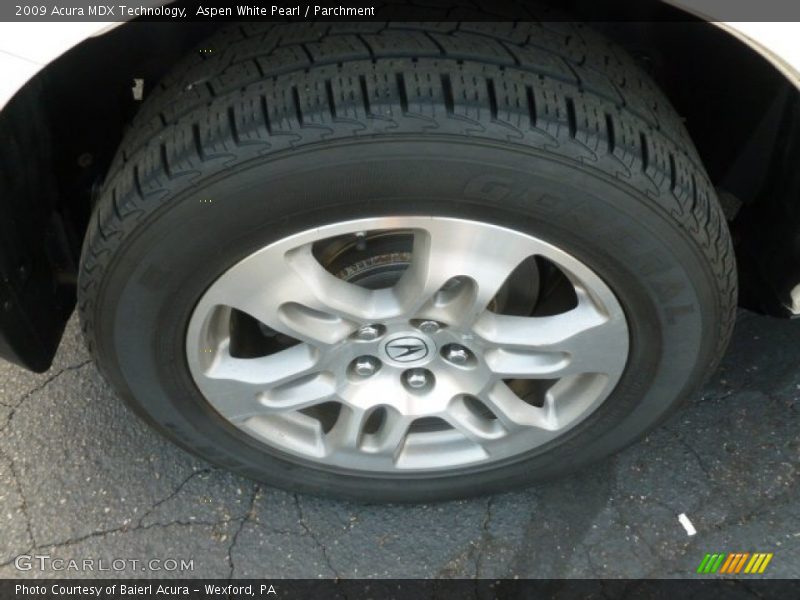 Aspen White Pearl / Parchment 2009 Acura MDX Technology