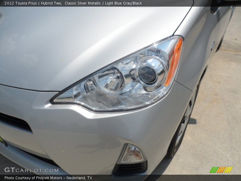 Classic Silver Metallic / Light Blue Gray/Black 2012 Toyota Prius c Hybrid Two