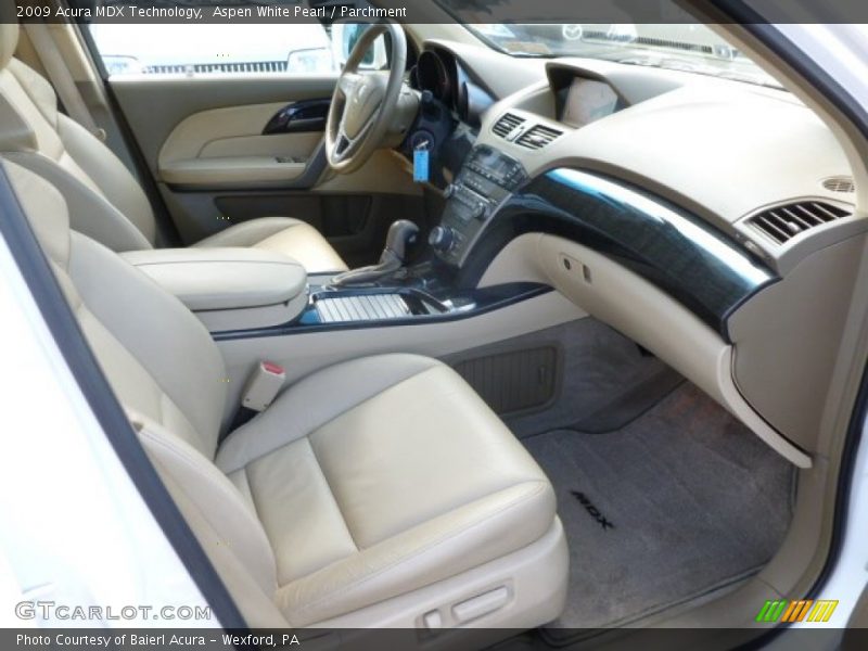 Aspen White Pearl / Parchment 2009 Acura MDX Technology