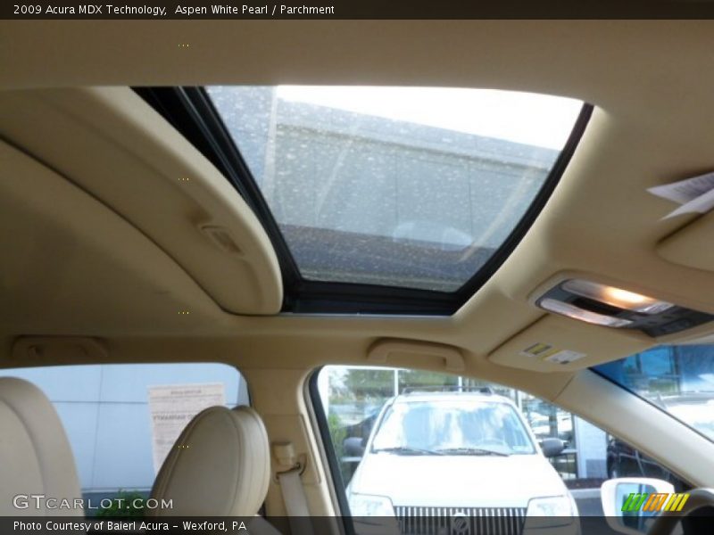 Aspen White Pearl / Parchment 2009 Acura MDX Technology