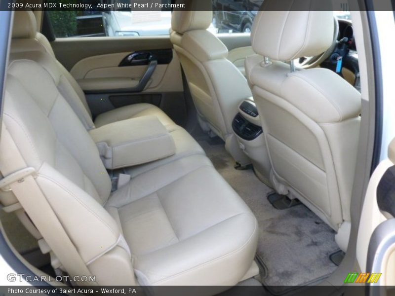 Aspen White Pearl / Parchment 2009 Acura MDX Technology