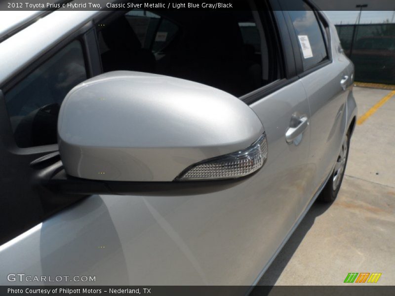 Classic Silver Metallic / Light Blue Gray/Black 2012 Toyota Prius c Hybrid Two