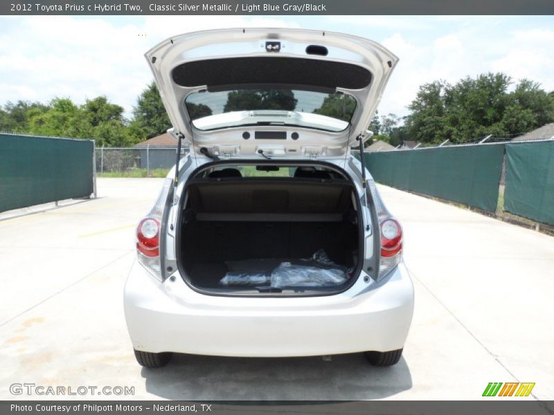 Classic Silver Metallic / Light Blue Gray/Black 2012 Toyota Prius c Hybrid Two