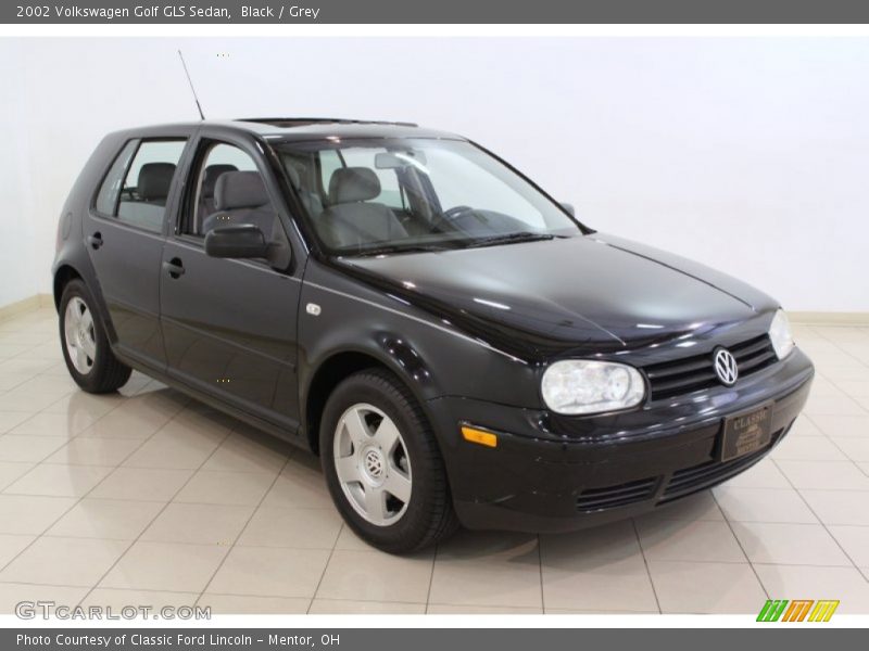 Black / Grey 2002 Volkswagen Golf GLS Sedan