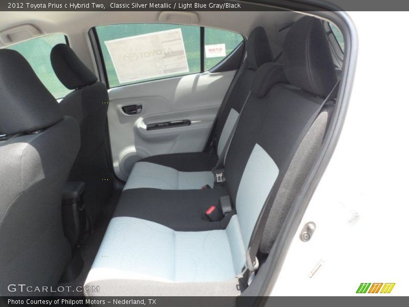 2012 Prius c Hybrid Two Light Blue Gray/Black Interior