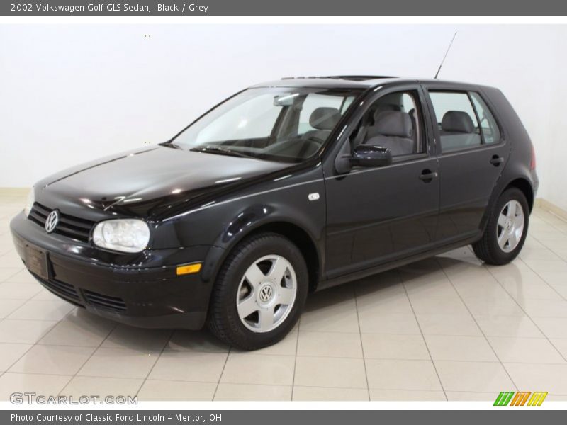 Black / Grey 2002 Volkswagen Golf GLS Sedan