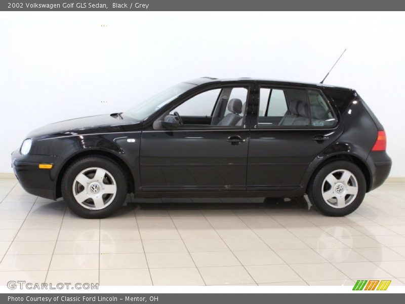 Black / Grey 2002 Volkswagen Golf GLS Sedan
