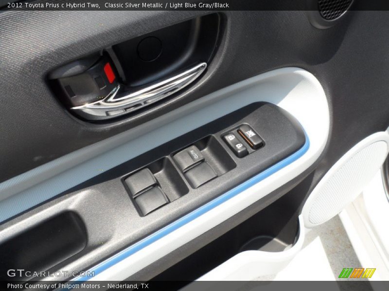 Controls of 2012 Prius c Hybrid Two