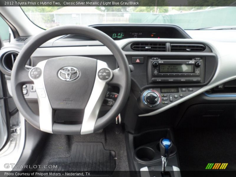 Dashboard of 2012 Prius c Hybrid Two
